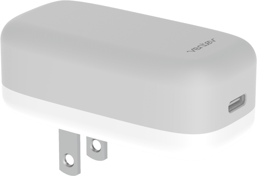 Cargador de pared USB tipo C de 20 w, blanco