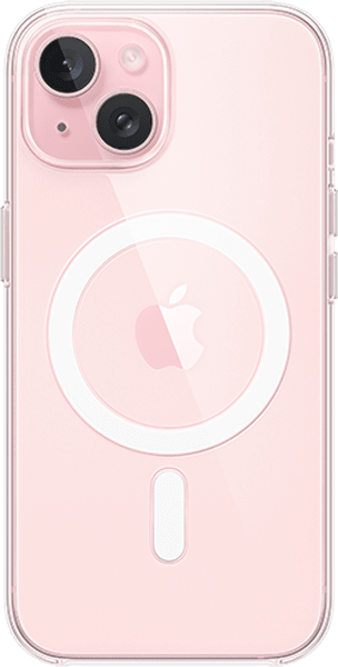 Estuche transparente con MagSafe para iPhone 15