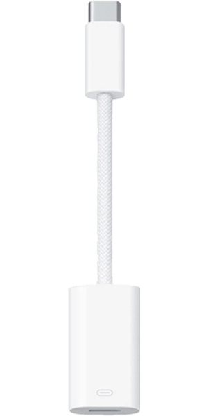 Adaptador USB-C a Lightning, blanco