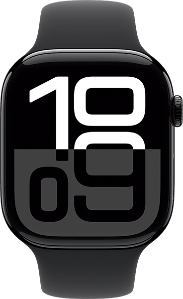 Watch Series 10 46 mm, aluminio negro/banda negra - M/L