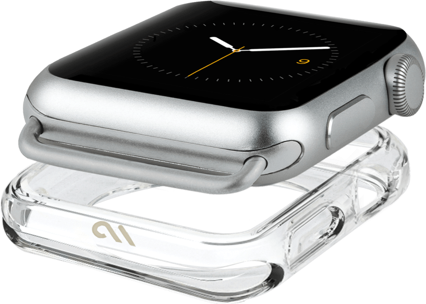 Funda protectora resistente para el Apple Watch, de 40 mm, transparente