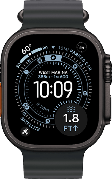 Watch Ultra 3 49 mm, negro titanio, banda negro océano