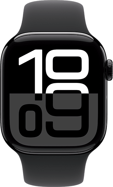 Watch Series 10 42 mm, aluminio negro/banda negra - M/L