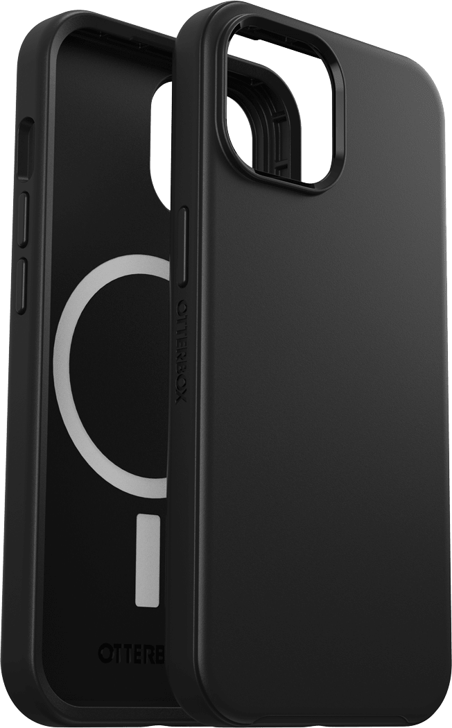 Estuche Symmetry Plus MagSafe para iPhone 15, negro