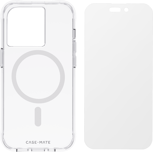Paquete de protección para iPhone 14 Pro, transparente