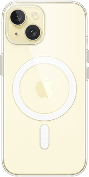Estuche transparente con MagSafe para iPhone 15