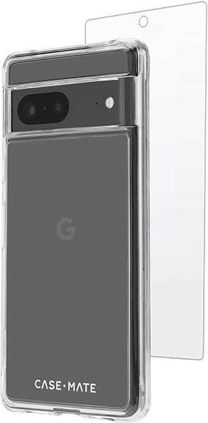 Estuche rígido/protección de pantalla para Pixel 7, transparente