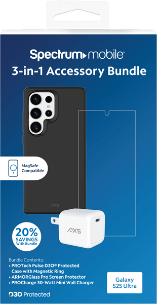 Paquete de accesorios 3 en 1 Samsung Galaxy S25 Ultra, negro