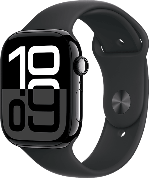 Watch Series 10 46 mm, aluminio negro/banda negra - M/L