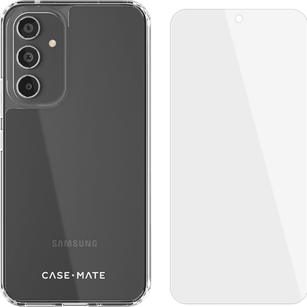 Estuche rígido/Protector de pantalla de vidrio para el Samsung A54