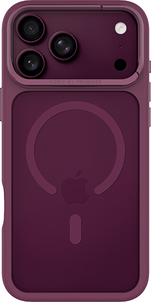 Estuche KickIt​​​​​​​ MagSafe para iPhone 18 Pro Max, borgoña