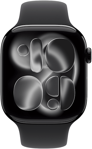 Reloj Serie 11 46 mm, aluminio negro jet/banda negra-M/L