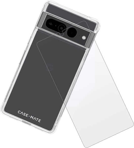 Estuche rígido/protección de pantalla para Pixel 7 Pro, transparente