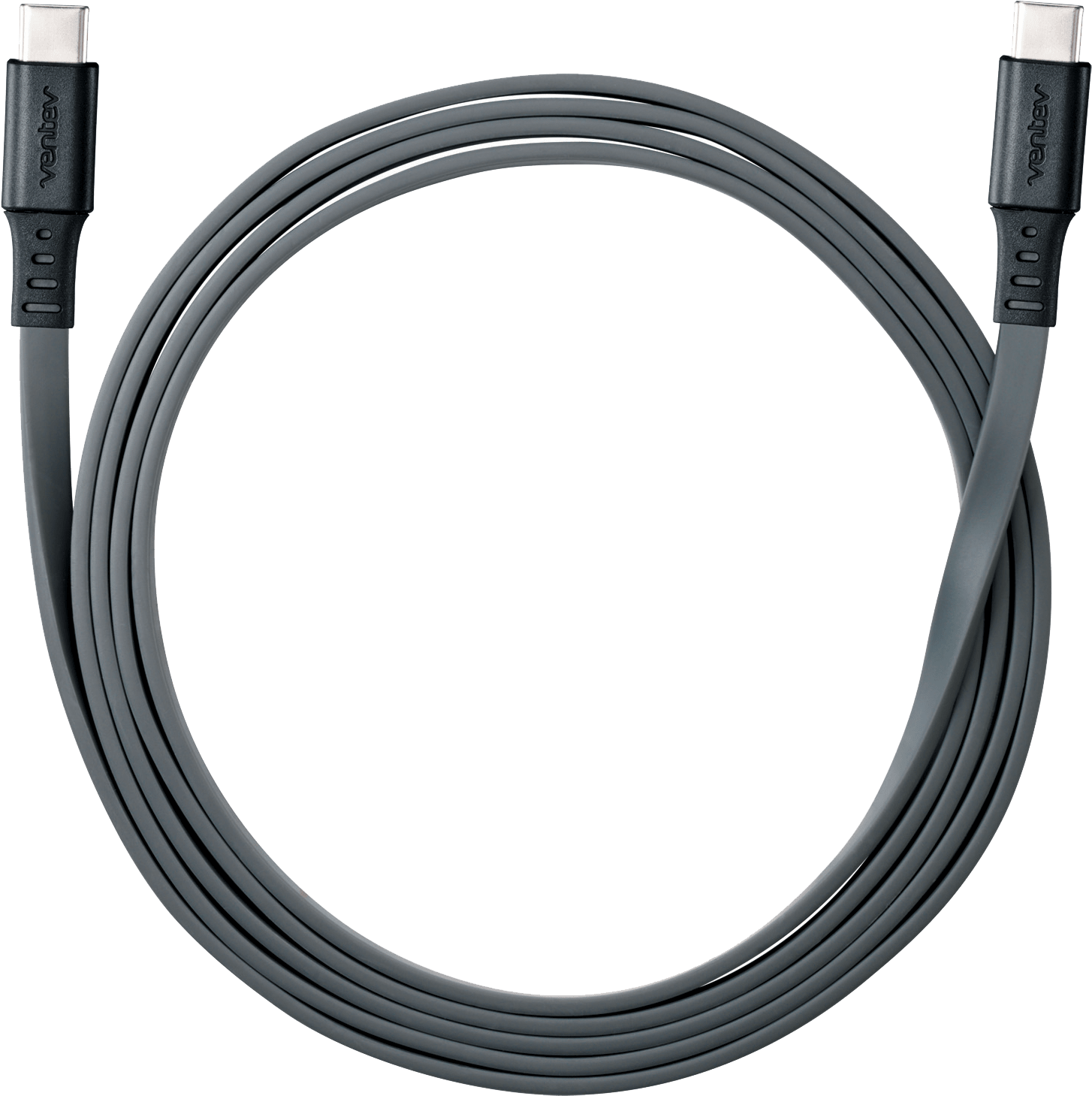 Cable para carga y sincronización USB-C a C 2.0 de 6 pies, gris