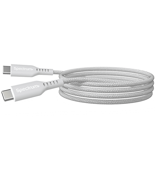 Cable USB-C a USB-C de 6 ft, blanco
