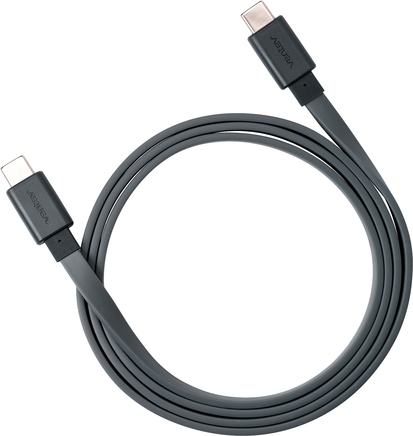 Cable para carga y sincronización USB-C a C 2.0 de 3 pies, gris