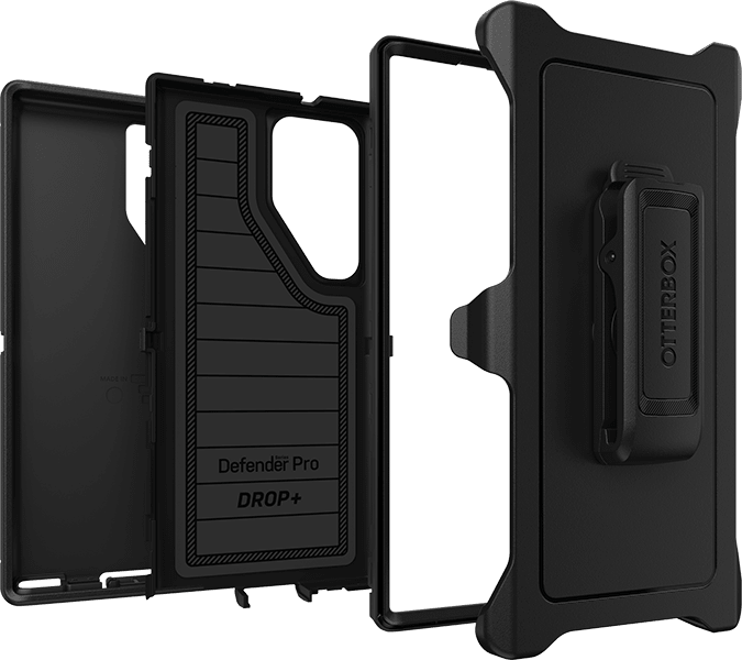 Estuche Defender Pro para Samsung Galaxy S23 Ultra, negro