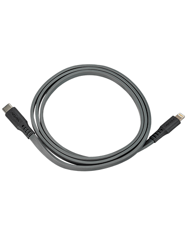 Cable USB C a Lightning para carga y sincronización, gris