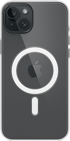 Estuche transparente con MagSafe para iPhone 15 Plus