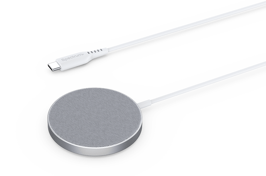 Base de carga magnética blanca