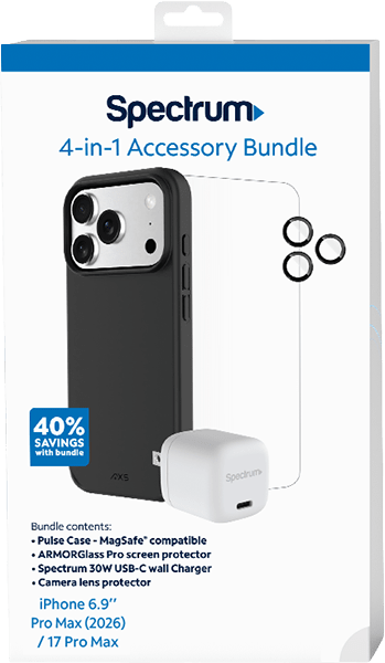 Paquete de accesorios 4 en 1 para iPhone 18 Pro Max, negro