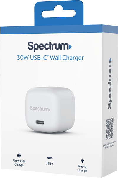 Cargador de pared USB tipo C de 30W, blanco