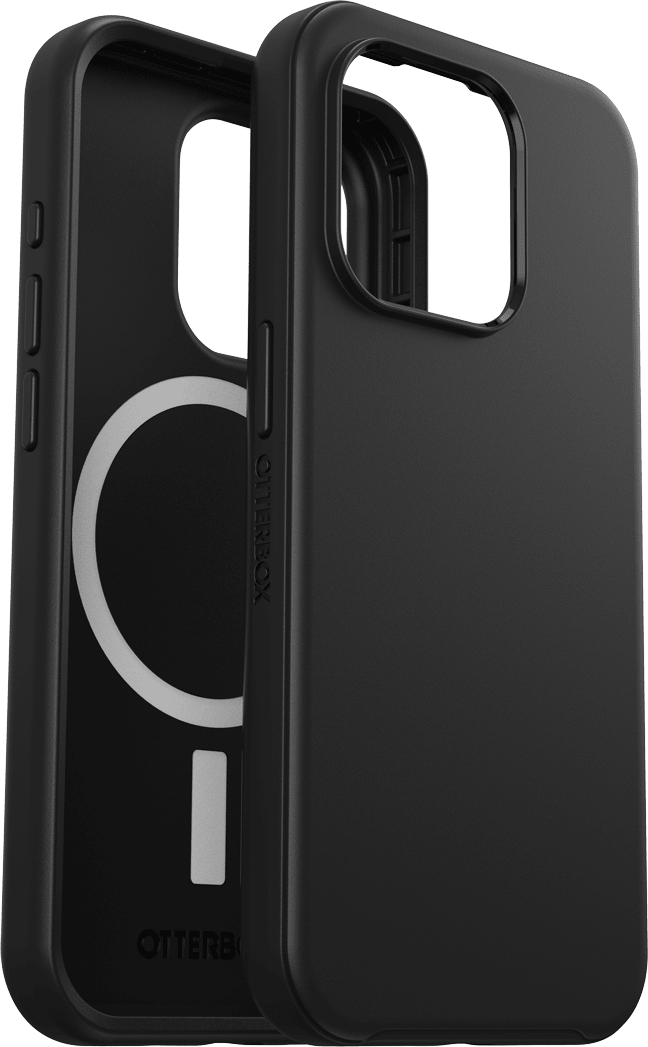 Estuche Symmetry Plus MagSafe para iPhone 15 Pro, negro