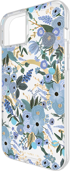 Estuche Garden Party MagSafe Case para iPhone 15 Plus, azul