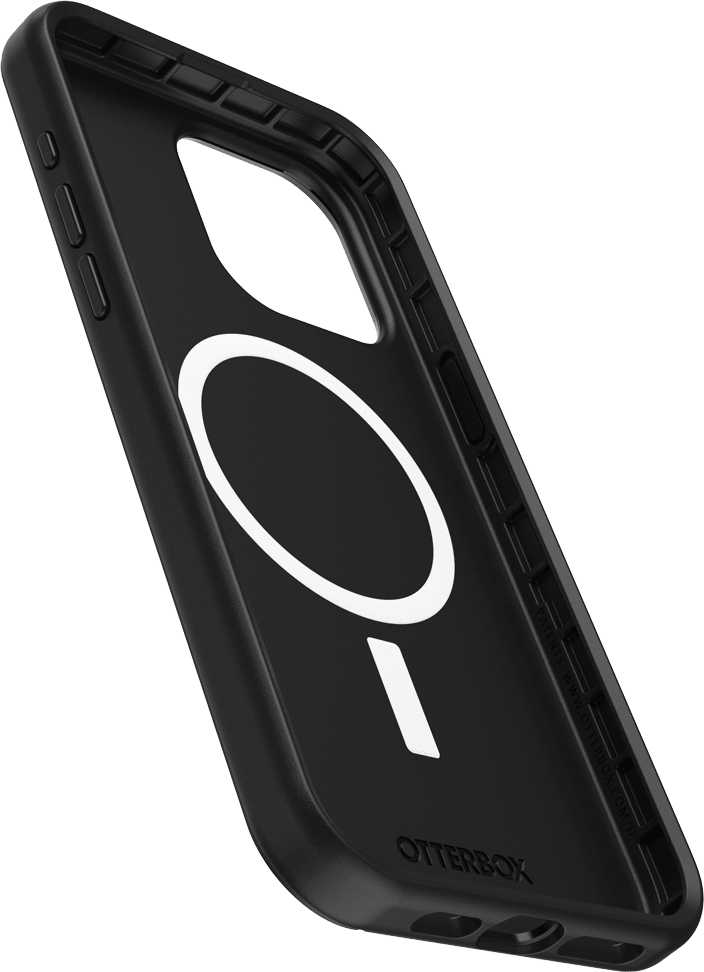 Estuche Symmetry Plus MagSafe para iPhone 15 Pro Max, negro