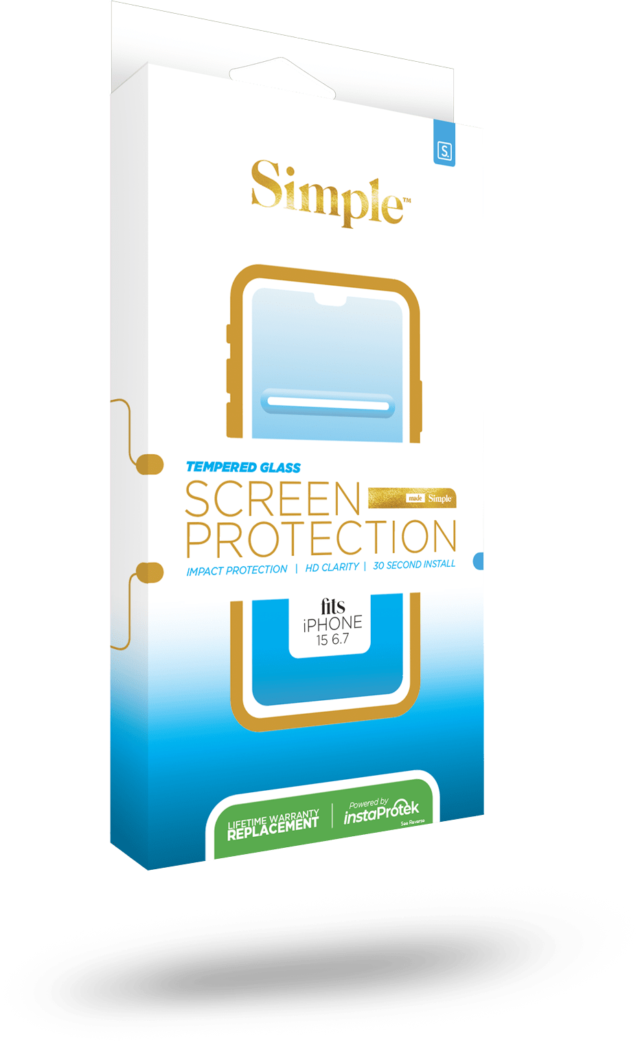 Protector de pantalla de vidrio - iPhone 15 Plus/15 Pro Max