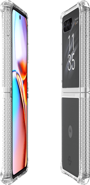 Estuche Hybrid_R para motorola razr+, transparente