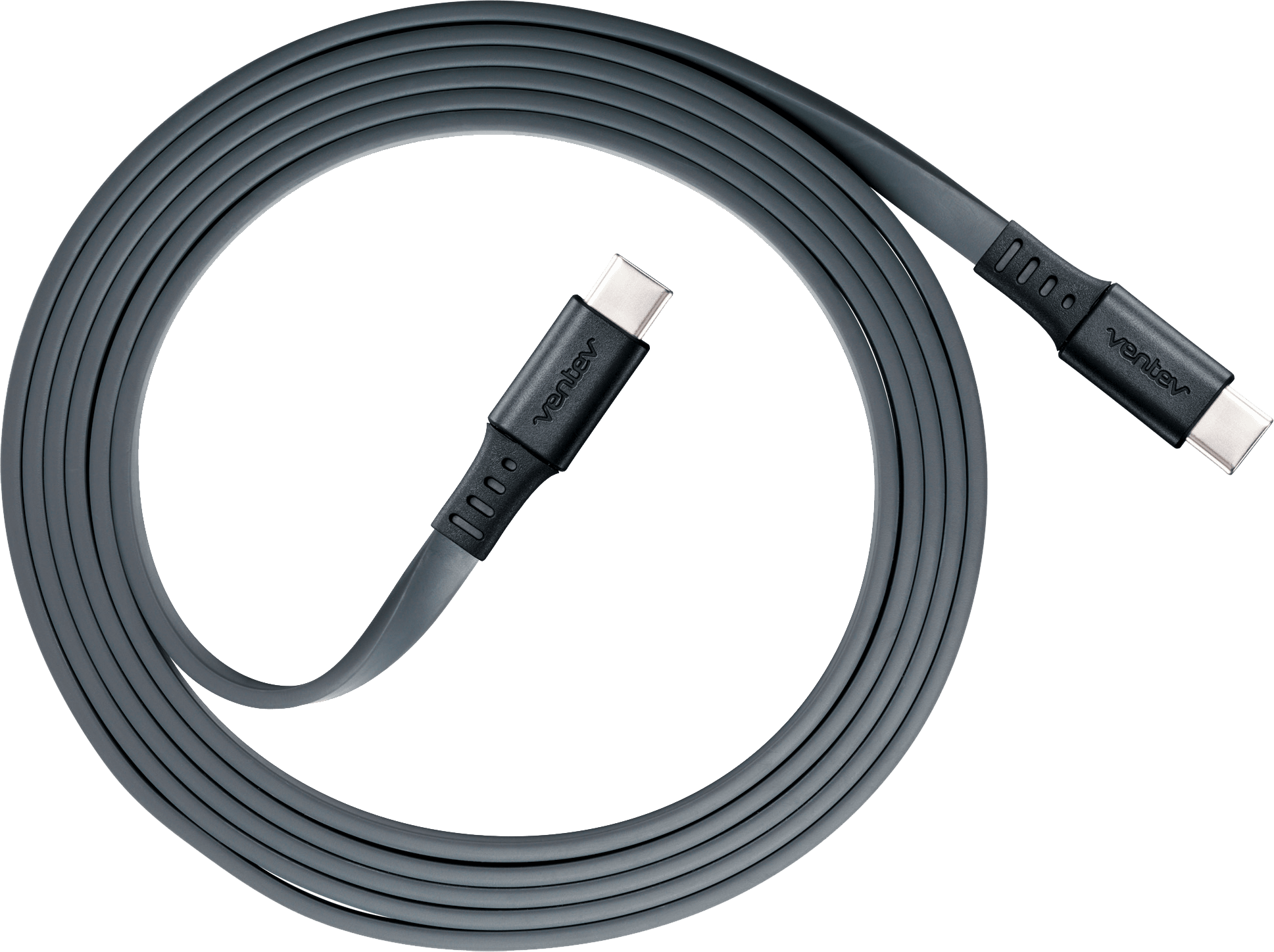 Cable para carga y sincronización USB-C a C 2.0 de 6 pies, gris