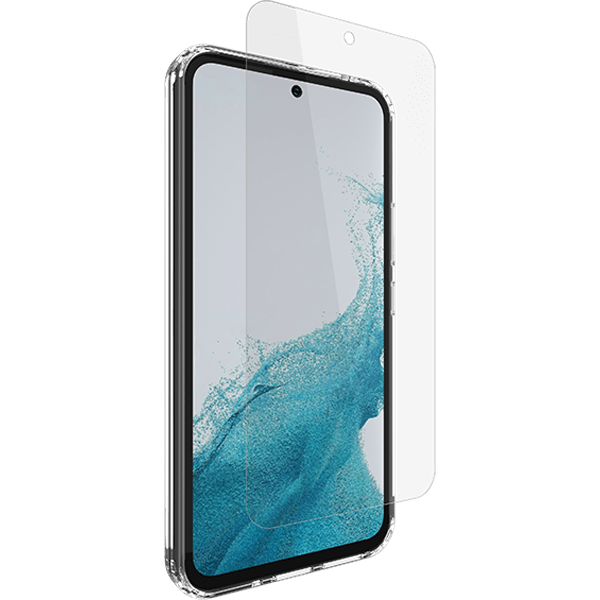 Estuche rígido/Protector de pantalla de vidrio para el Samsung A54