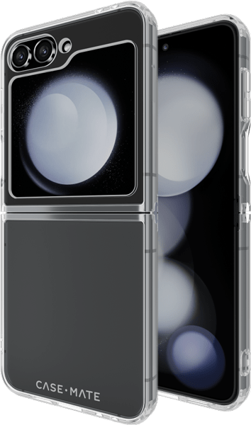 Estuche resistente para Samsung Galaxy Z Flip6, transparente