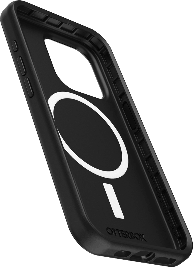 Estuche Symmetry Plus MagSafe para iPhone 15 Pro, negro