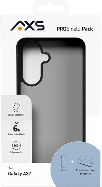 Estuche/protector de pantalla ProShield para Galaxy A37, humo