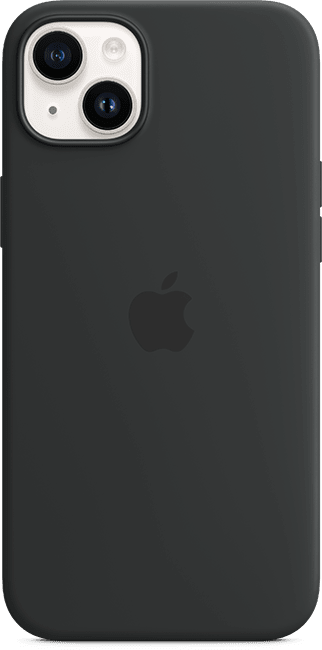 Estuche de silicona con MagSafe para iPhone 14 Plus, medianoche