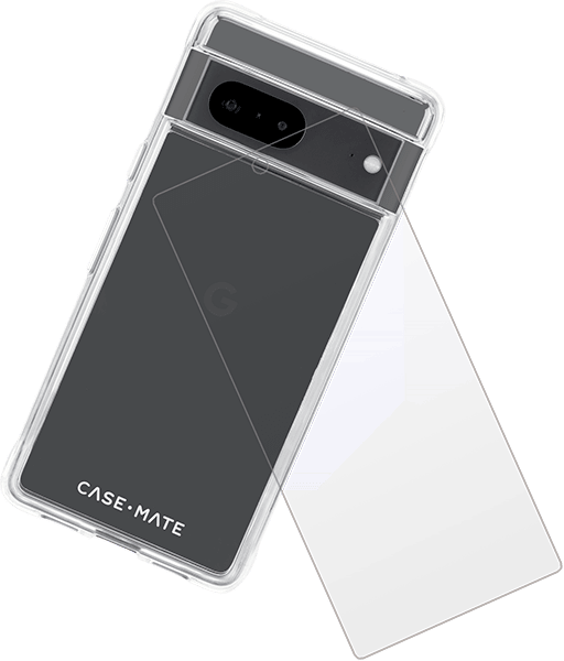 Estuche rígido/protección de pantalla para Pixel 7, transparente