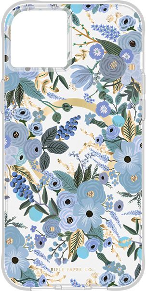 Estuche Garden Party MagSafe Case para iPhone 15 Plus, azul