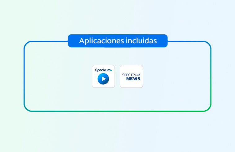 Íconos de aplicaciones de Spectrum TV Select Stream