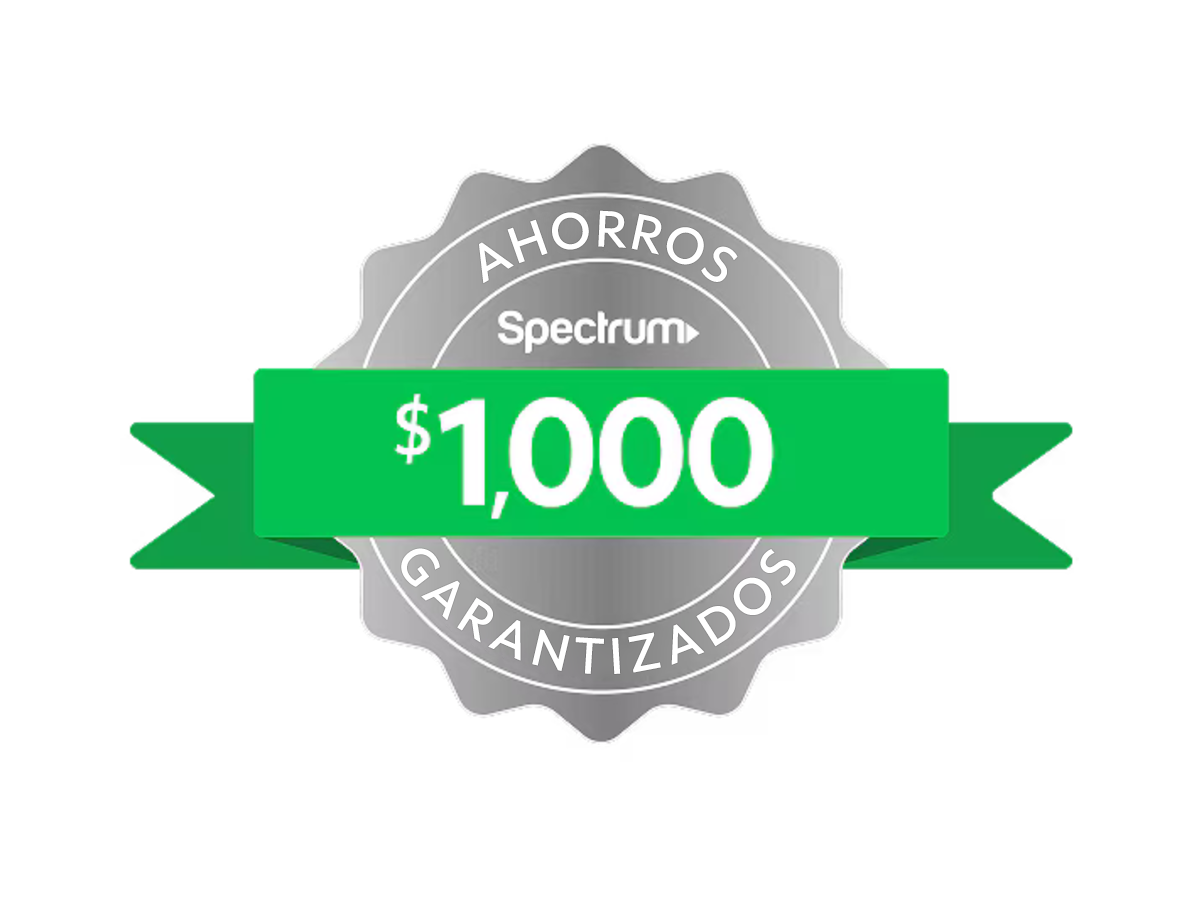 Sello de ahorros garantizados de $1,000 de Spectrum