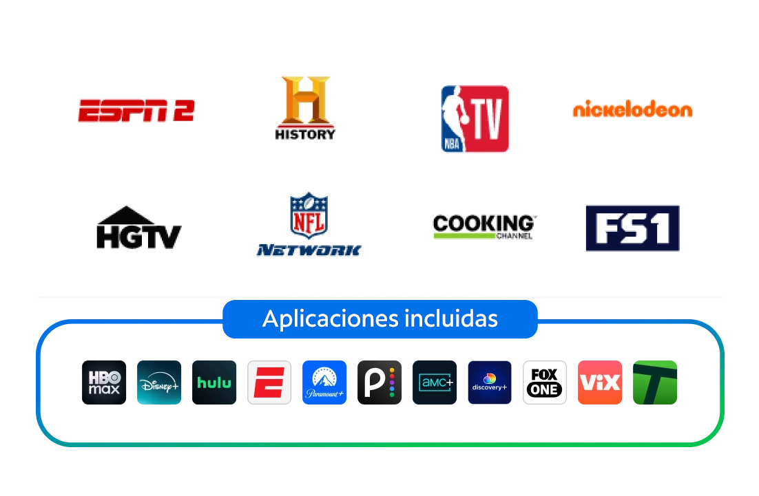 Aplicaciones incluidas en TV Platinum